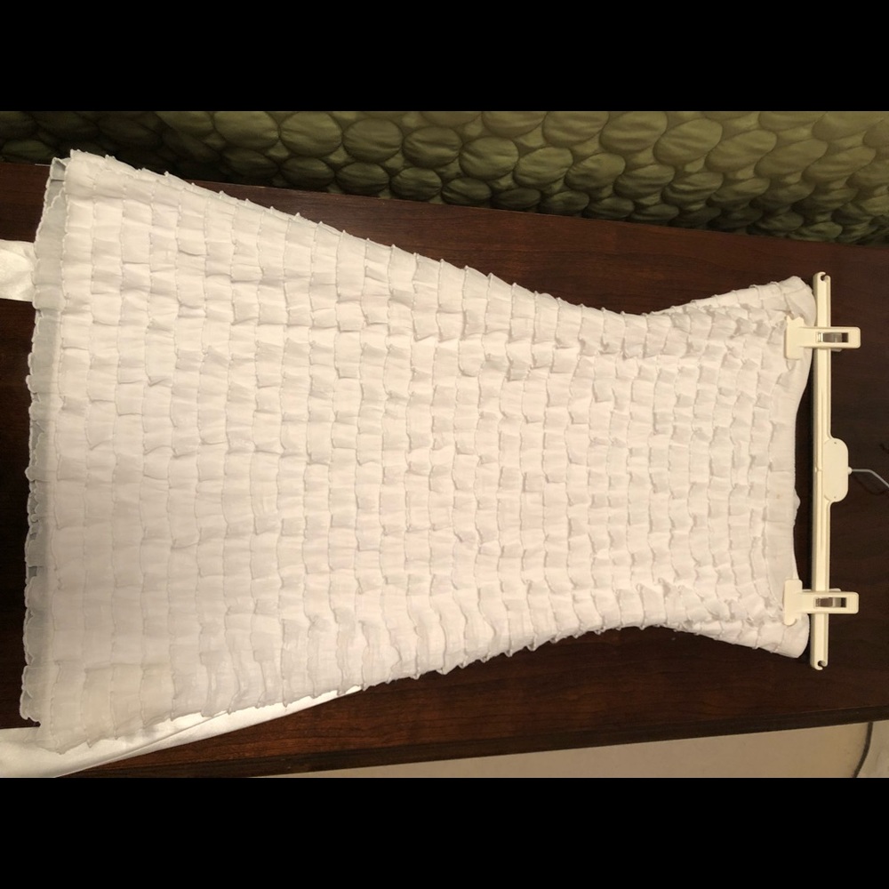 Forever 21 White Ruffle Babydoll Top